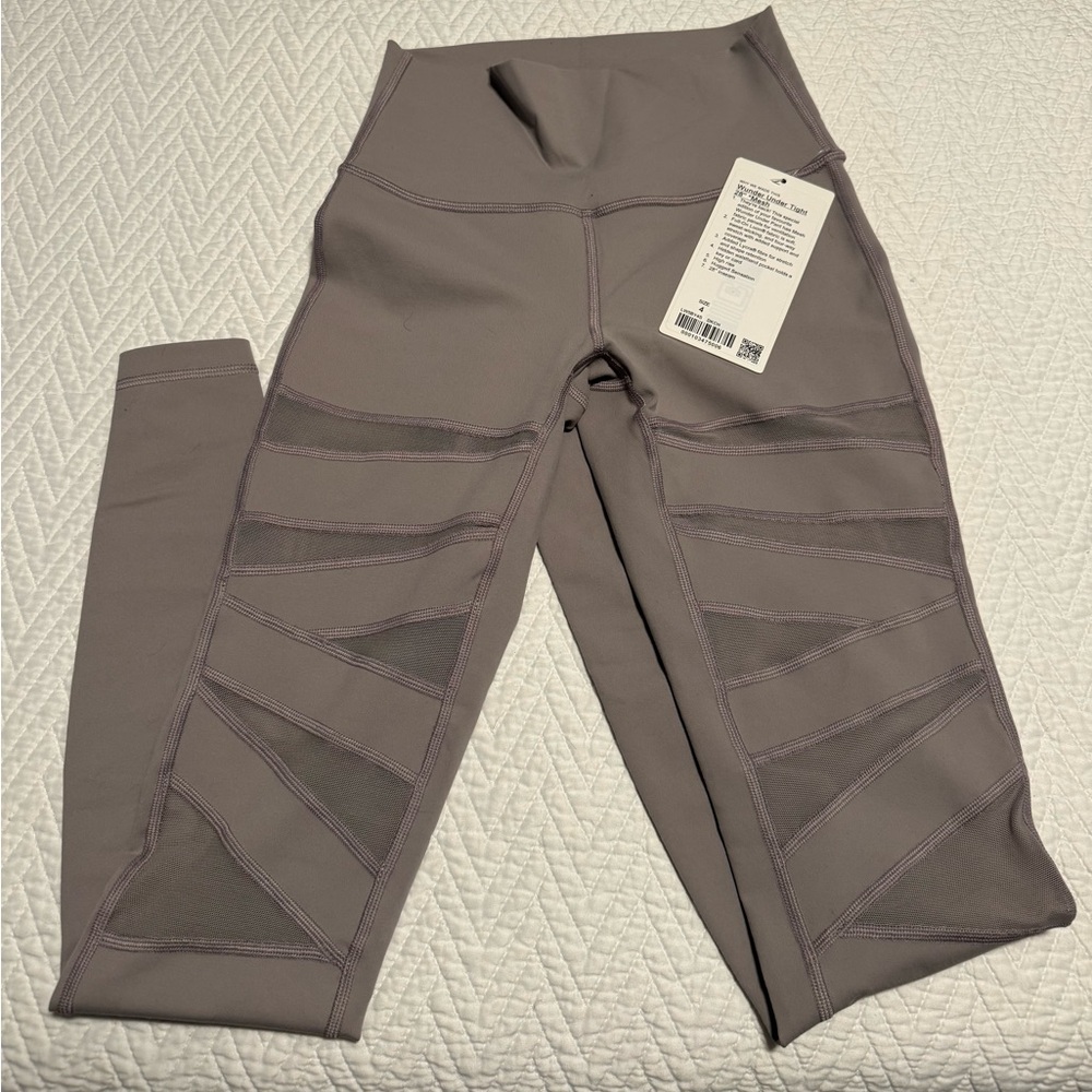 NWT Lululemon Wunder Under Tight 28” Mesh DKCH
